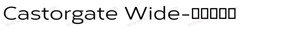 Castorgate Wide字体转换